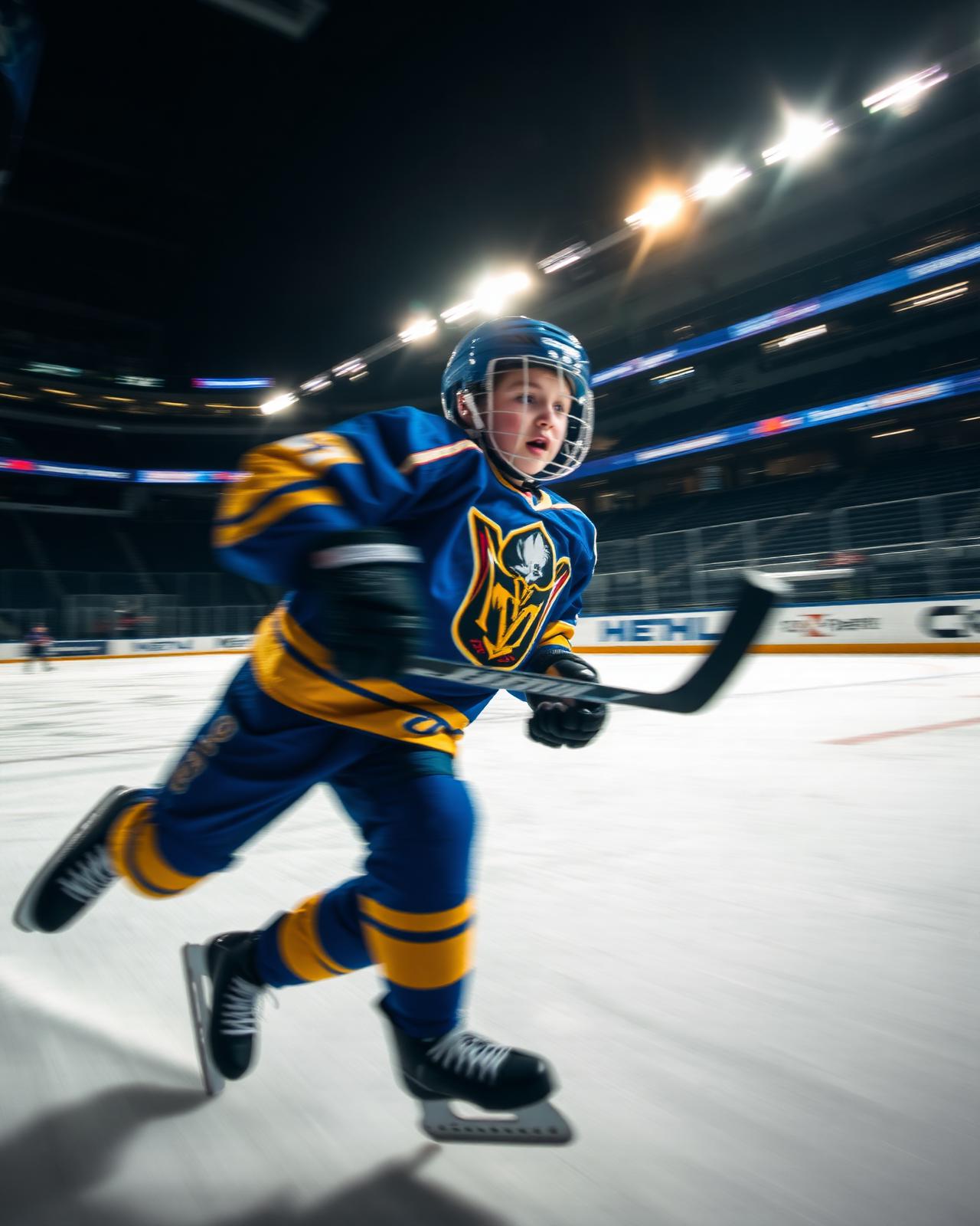 Stampede player skating